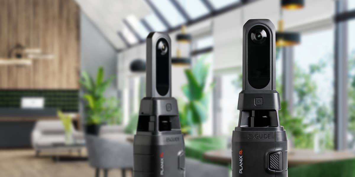 iGuide PLANIX R1 camera system capturing a home interior